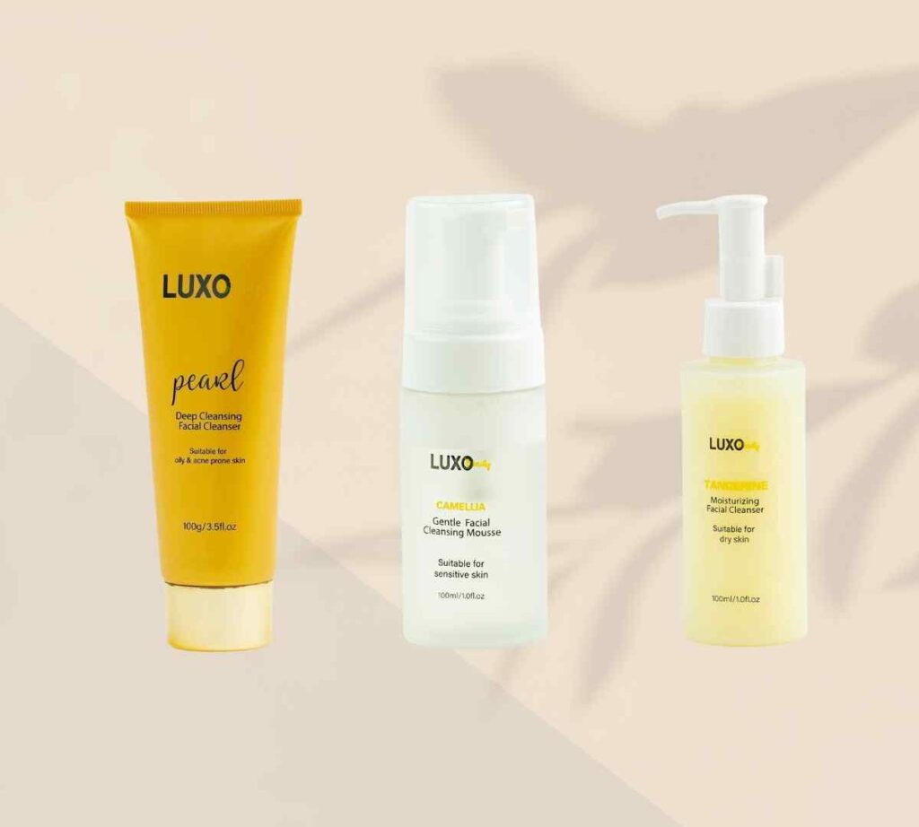 Productos de la linea Luxo - Limpieza de Rostro